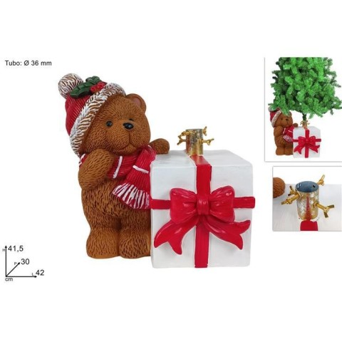 BASE ALBERO ORSETTO MARRONE CPACCO REGALO